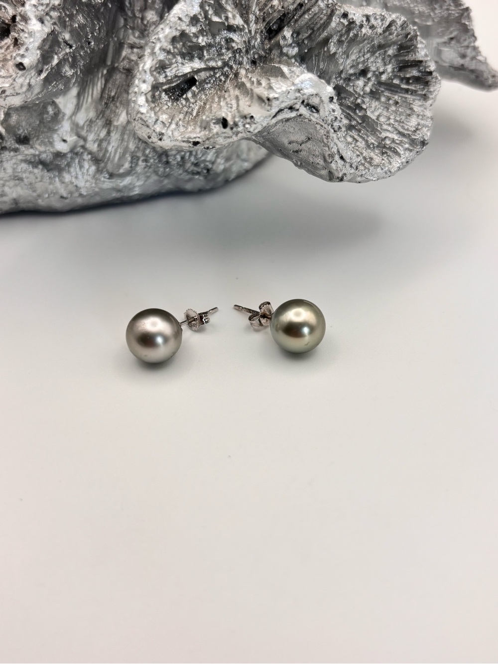 8 mm South Sea Pearl Earrings 14k